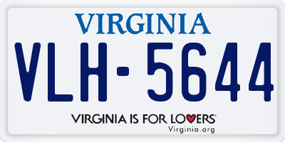 VA license plate VLH5644