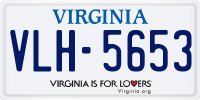VA license plate VLH5653