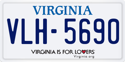 VA license plate VLH5690
