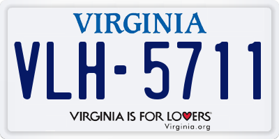 VA license plate VLH5711