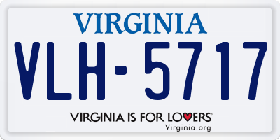 VA license plate VLH5717