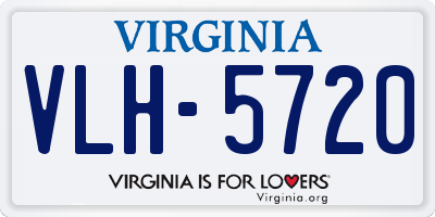 VA license plate VLH5720