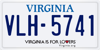 VA license plate VLH5741