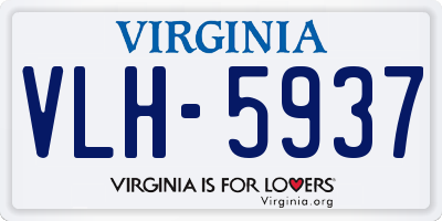 VA license plate VLH5937
