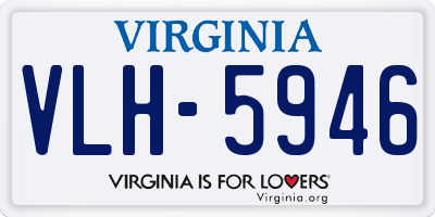 VA license plate VLH5946