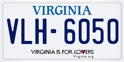 VA license plate VLH6050