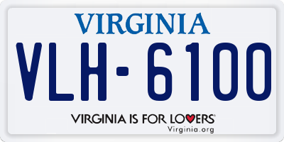 VA license plate VLH6100