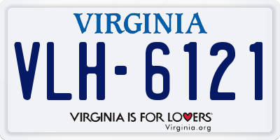 VA license plate VLH6121