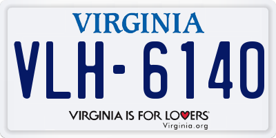 VA license plate VLH6140