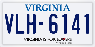 VA license plate VLH6141