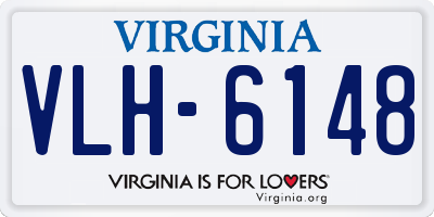 VA license plate VLH6148