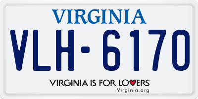 VA license plate VLH6170