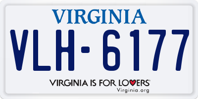 VA license plate VLH6177