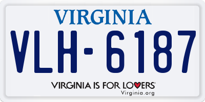 VA license plate VLH6187