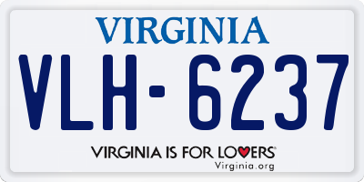 VA license plate VLH6237