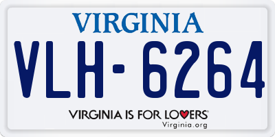 VA license plate VLH6264