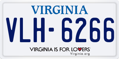 VA license plate VLH6266