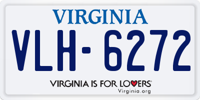 VA license plate VLH6272