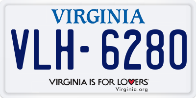 VA license plate VLH6280