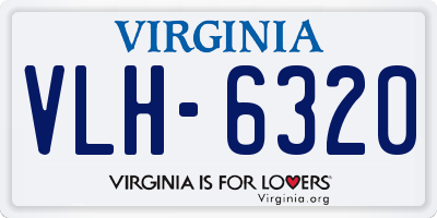 VA license plate VLH6320