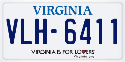 VA license plate VLH6411
