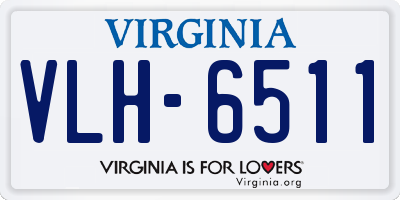 VA license plate VLH6511