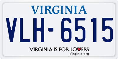 VA license plate VLH6515