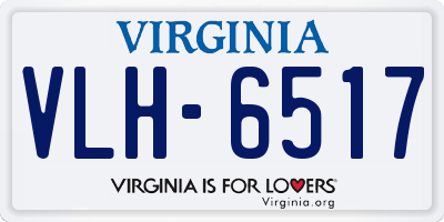 VA license plate VLH6517