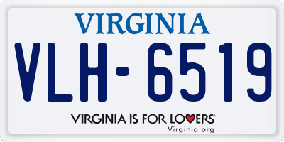 VA license plate VLH6519