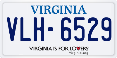 VA license plate VLH6529