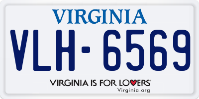 VA license plate VLH6569
