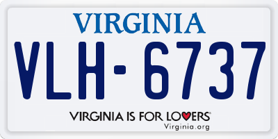 VA license plate VLH6737
