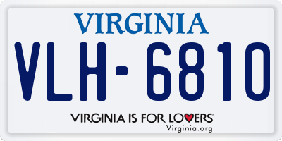 VA license plate VLH6810