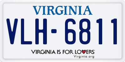 VA license plate VLH6811