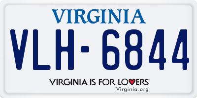 VA license plate VLH6844