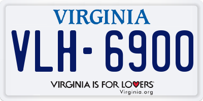 VA license plate VLH6900