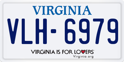 VA license plate VLH6979