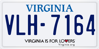 VA license plate VLH7164