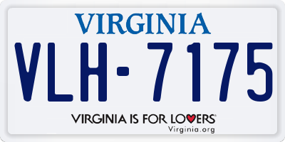 VA license plate VLH7175