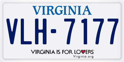 VA license plate VLH7177