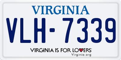 VA license plate VLH7339