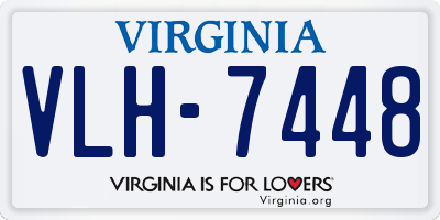 VA license plate VLH7448