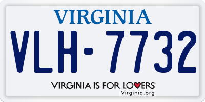 VA license plate VLH7732