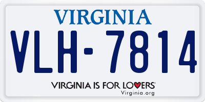 VA license plate VLH7814