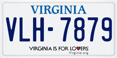 VA license plate VLH7879
