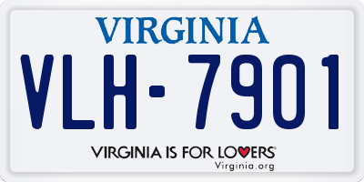 VA license plate VLH7901