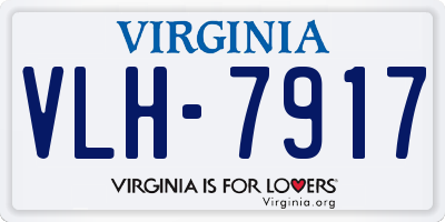 VA license plate VLH7917