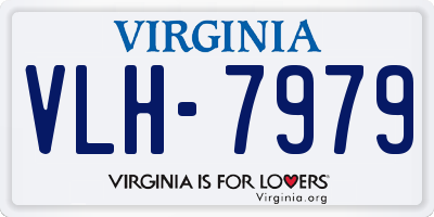 VA license plate VLH7979