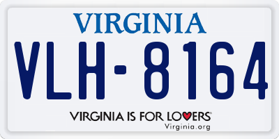 VA license plate VLH8164