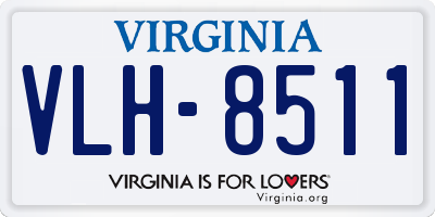 VA license plate VLH8511